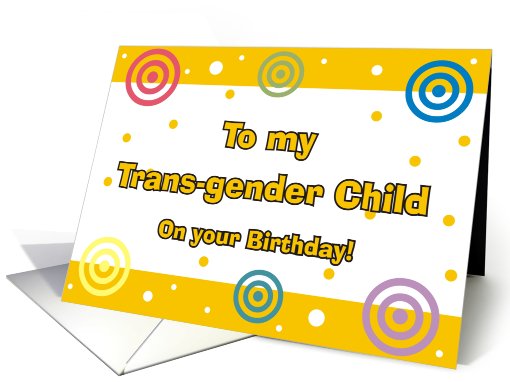 Happy Birthday - Transgender card (828796)
