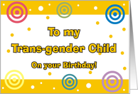 Happy Birthday - Transgender card