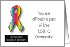 Official - LGBTQ Community Ribbon card