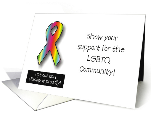 Support - LGBTQ Community Ribbon card (829893)