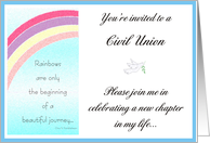 Invitation - Civil Union card
