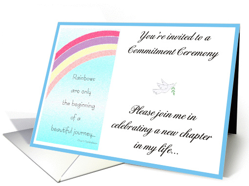 Invitation - Commitment Ceremony card (832702)