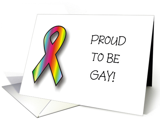 Announcement - Proud to be Gay card (832761)