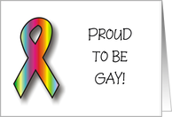 Announcement - Proud to be Gay card