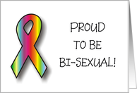 Announcement - Proud to be Bi- Sexual card