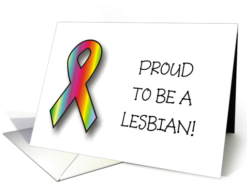 Announcement - Proud to be a Lesbian card (832769)