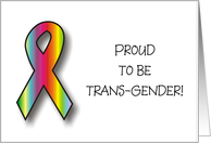 Announcement - Proud to be Trans-gender card