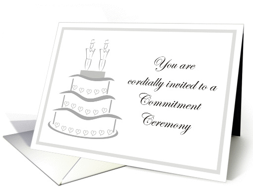 Invitation - Commitment Ceremony card (832907)