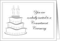 Invitation - Commitment Ceremony card