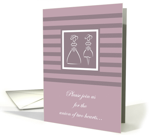 Invitation - Civil Union/Commitment Ceremony card (832912)