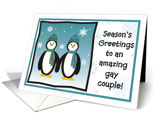 Season's Greetings - Gay Couple card (838341)