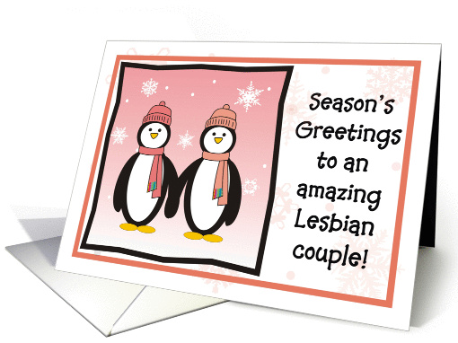 Season's Greetings - Lesbian Couple card (838344)
