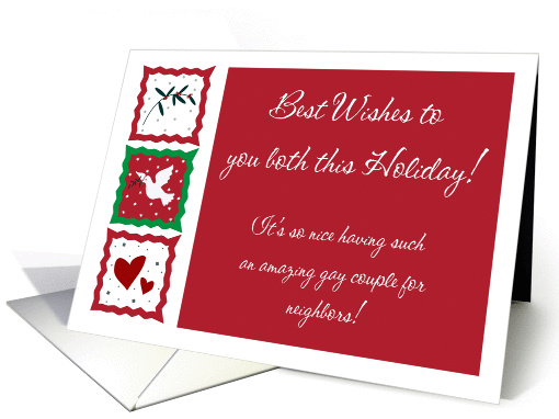 Best Wishes - Gay Neighbors card (844192)