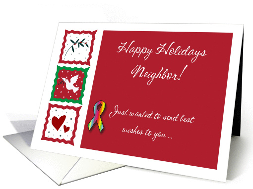 Happy Holidays - Gay Neighbors card (844193)