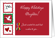 Happy Holidays - Gay Neighbors card