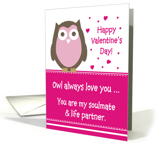 Valentine - To my Life Partner card (890247)