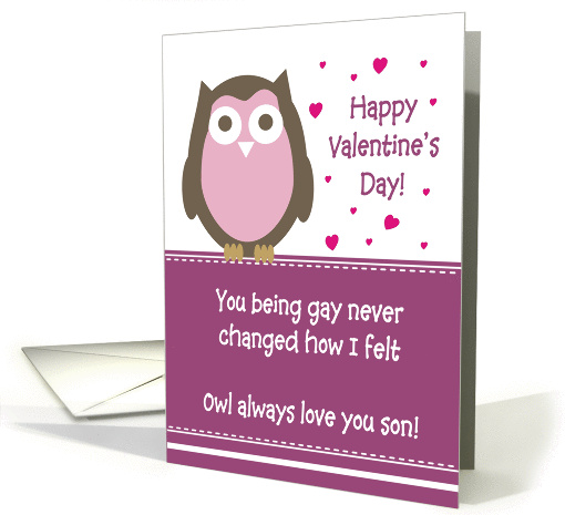 Valentine - To my Gay Son card (890258)