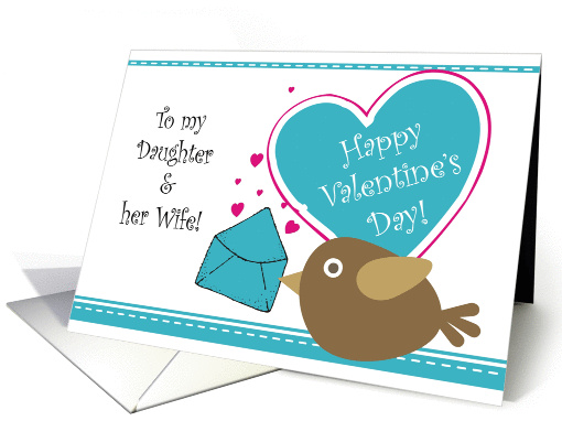 Valentine - To my Daughter & Her Wife card (891821)