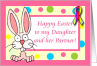 Happy Easter - To my daughter & her partner card