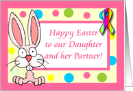 Happy Easter - To our daughter & her partner card