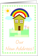 Our New Address card