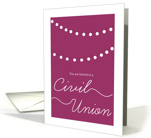 Civil Union - Pale Purple card (915586)