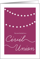 Civil Union - Pale Purple card