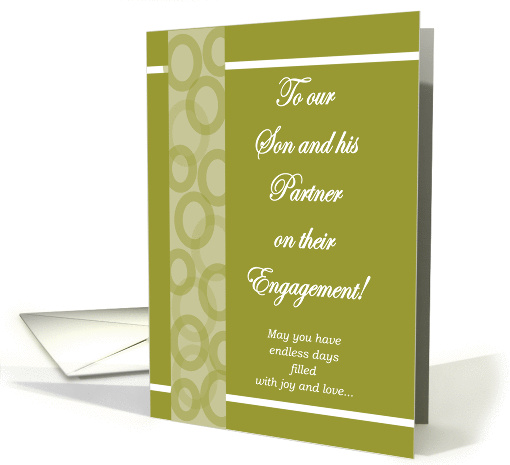 To Our Son & his Partner - Engagement card (920603)
