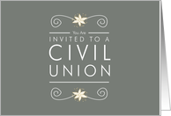 Invitation - Civil Union card