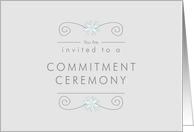 Invitation - Commitment Ceremony card