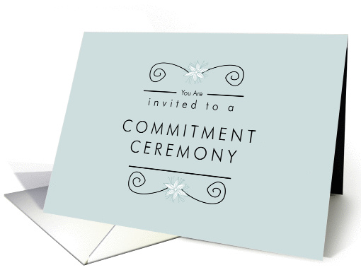 Invitation - Commitment Ceremony card (934641)