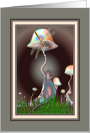 Mouse and Dragonfly card