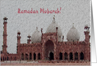 Ramadan mubarak! Mosaic Mosque card