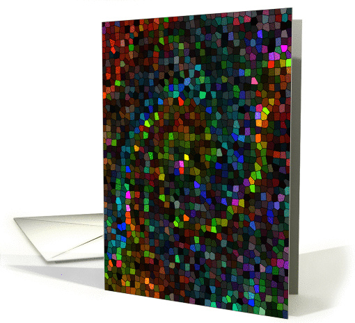 Abstract Mosaic Good Bye! card (843754)