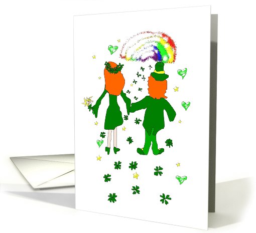 My love, you're my treasure! Happy Anniversary! St. Patrick's Day card