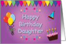 Happy Birthday Daughter Colorful card