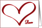 Love Big Heart 3D card
