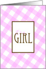 It’s a Girl Plaid card