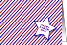 Happy Labor Day Stripes card