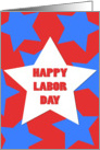 Happy Labor Day Big Stars card