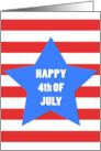 Happy 4th of July Big Star card