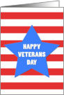 Happy Veterans Day Big Star card