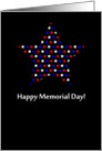 Happy Memorial Day Red, White and Blue Stars card