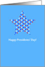 Happy Presidents’ Day Red, White and Blue Stars card