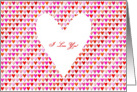 I Love You Hearts card