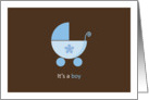 It’s a Boy Stroller card