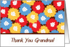 Thank You Grandma Flowers card