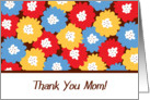 Thank You Mom Flowers card
