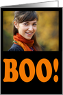 Happy Halloween Boo Photo Card