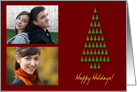 Happy Holidays Christmas Tree Photo Card